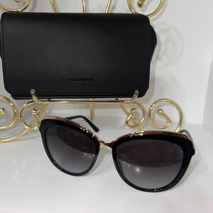 Dolce & Gabbana Black and Gold Sunglasses